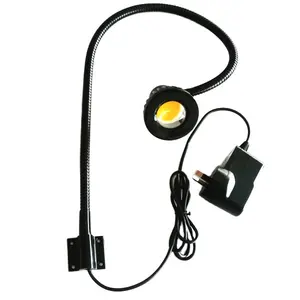 12V 24V collo d'oca 5W LED luce da lavoro a macchina