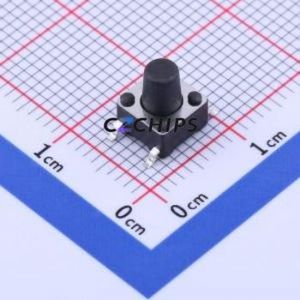 TS6675TP Tactile Switch SMD-4P,6x6mm Switch Single Pole Single Throw Round Button 2.6N Vertical Mount - Product Image 1
