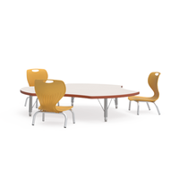 Table d'activités collaboratives pour la maternelle, ensemble de mobilier de classe pour enfants, chaises – Utilisation en atelier ou hôtel, hauteur réglable