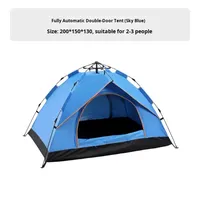 Tente de camping à toit quatre côtés toutes saisons, 2 portes, 2 fenêtres, ouverture rapide entièrement automatique, 1000-1500 mm, imperméable, vente en gros