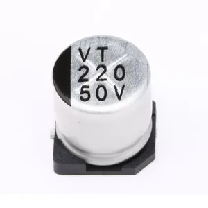 Condensador Electrolítico de Aluminio de Alta Calidad para Montaje Superficial, 50V 220UF, Volumen 10 * 10.5MM, SMD - Product Image 1