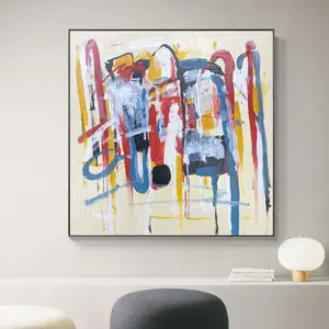 Haute qualité pop art peinture à l'huile toile mur art un carré durable nordique mur art peinture abstraite toile pour murale décorative - Product Image 1
