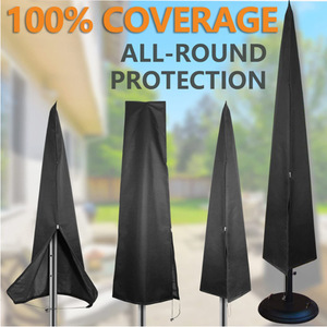 Cubierta para sombrilla de exterior, 190cm, impermeable, a prueba de polvo, tela Oxford, forma de plátano, protege contra los rayos UV y los daños causados por el clima - Product Image 4
