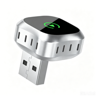 Adaptateur sans fil CarPlay 2-en-1 LD-CP09-A Mini, le plus petit dongle USB pour CarPlay avec fonctions de lecture automatique Android et Apple Music