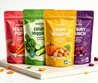 Sachet Doypack refermable personnalisé, écologique, de qualité alimentaire, anti-odeur et anti-humidité pour salades et gâteaux