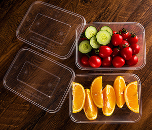 Comercio al por mayor de envases desechables de plástico rectangulares transparentes multiespecificación para alimentos - Product Image 3