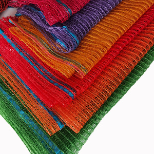 Bolsa de malla Raschel de PE ecológica de alta calidad con cordón para embalaje de verduras/patatas, Color de tamaño personalizable multifuncional - Product Image 3