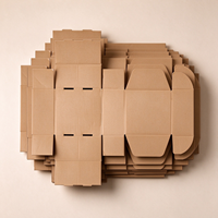 Boîte d'expédition en carton ondulé personnalisée, prédécoupée, à fermeture automatique, pour le commerce de détail et les marques e-commerce