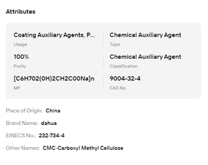 Sodium Carboxymethyl Cellulose CMC Water Soluble Thickening <b>Stabilizer</b> Widely Applied In Food Beverage - Product Image 6