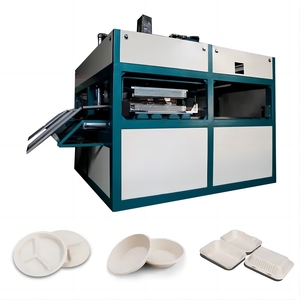 Máquina de fabricación de pulpa de papel de bambú, máquina de caja de alimentos de papel hidráulico, máquina de vajilla biodegradable, fiambrera de caña de azúcar - Product Image 1