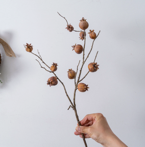 Ramas de Flores de <span class=keywords><strong>Granada</strong></span> Cuadradas Artificiales de 11 Cabezas, Ramas de Frutas Realistas Artificiales para Decoración de Bodas y Fiestas en Casa - Product Image 4