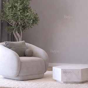 Table en marbre brun personnalisée, mosaïque de travertin beige, plateau à fromage, table cubique, socle, table basse en marbre - Product Image 2