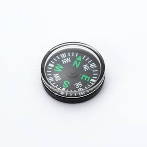 Mini boussole en plastique vert 22 mm, lumineuse, outil de navigation portable pour le camping en plein air - Product Image 4