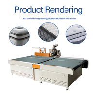 Machine à coudre automatique robuste pour bordures de tapis, productivité 18 pièces/heure, machine à coudre CNC pour la fabrication de matelas et d'ameublement