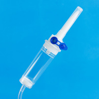Ensemble de perfusion vétérinaire jetable en PVC avec aiguille certifié CE pour moutons, chèvres, bovins