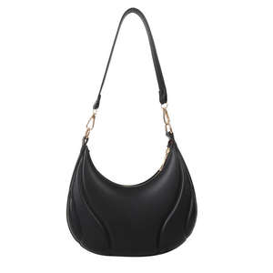 Bolso bandolera de PU para mujer, con cremallera, estilo único, totalmente combinable, bolso de hombro moderno para ir al trabajo. - Product Image 3