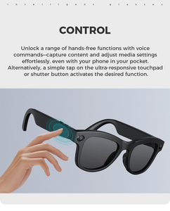 Gafas Inteligentes de Moda con IA, Cámara, WIFI, Foto, Video, <span class=keywords><strong>Traductor</strong></span> IA, Diseño Controlado por Aplicación M01S - Product Image 3
