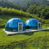 Dôme sphérique de luxe moderne en PVC et verre, tente quatre saisons imperméable >3000mm pour hôtel, restaurant, usage domestique et construction
