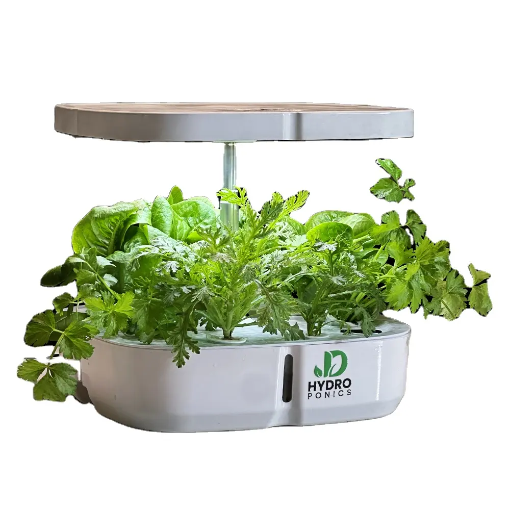 Système de culture intérieure intelligent système de culture hydroponique pot de fleurs horticulture kit de jardinage à domicile jardinières lumineuses à LED avec capteur