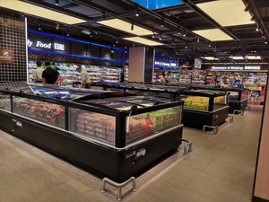 Congélateur d'îlot pour supermarché, vitrine réfrigérée pour aliments surgelés, réfrigérateur pour fabricants - Product Image 3