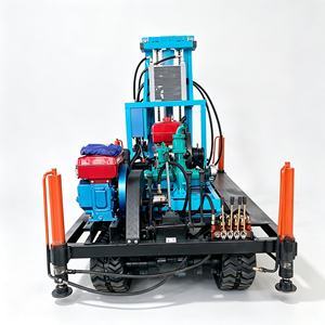 小型ディーゼル水井戸掘削装置95m、鉱山用ヘビーデューティーチャック付き - Product Image 1