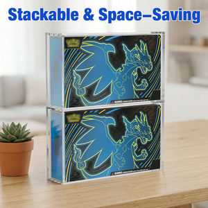 Boîte de présentation et étui de luxe en acrylique transparent moderne pour Pokémon Mega <span class=keywords><strong>Charizard</strong></span> X EX UPC pré-assemblé - Product Image 5