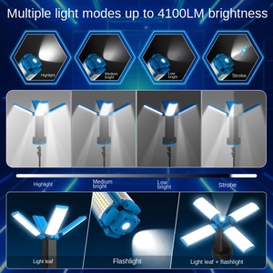 ไฟทำงาน LED แบบพกพาสำหรับใช้งานกลางแจ้ง แบตเตอรี่แบบชาร์จได้ OEM สว่างพิเศษอเนกประสงค์ ใช้งานได้นาน พร้อมขาตั้งแบบยืดหยุ่นสำหรับตั้งแคมป์ - Product Image 3
