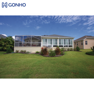 Gran oferta, diseño moderno, pérgola de solárium retráctil de aluminio, fácil de montar, prefabricada, Sunhouse, Sunroom, apertura <span class=keywords><strong>Horizontal</strong></span> plegable - Product Image 6