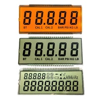 Écran LCD graphique à 7 segments en verre transmissif personnalisé à faible MOQ, affichage LCD à cristaux liquides HTN TN positif pour compteur d'eau