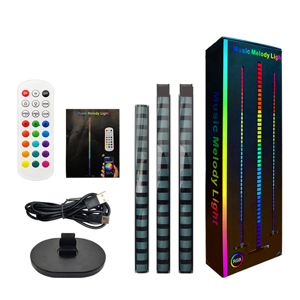 TCWIN 2025 Trending LED RGB Corner Floor Lamp Voice & Mobile Phone APP Control Music Sync Sound & Rhythm Light for PC & TV Party