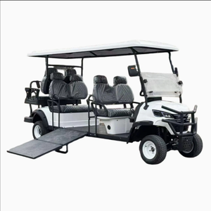 Electric <b>Golf</b> Cart with Ramp 6-Seater Lithium Battery 24km/h 300kg Load Capacity 4 Wheels for Enhanced Usability - Product Image 6