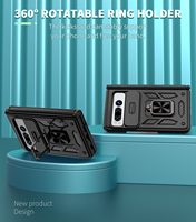 Derniers étuis de téléphone portable antichoc pour couverture de téléphone portable Google Pixel Fold avec porte-anneau 360 protéger l'étui rigide