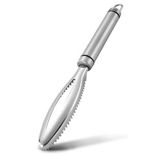 Descamador de Pescado de Acero Inoxidable con Mango - Rallador Multiusos de Cocina, Herramienta Eficiente para un Uso sin Esfuerzo - Product Image 4