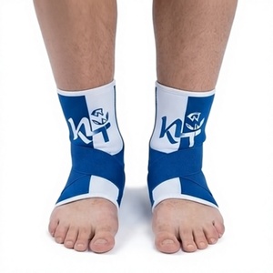 Blue Neoprene Adjustable <b>Ankle</b> <b>Support</b> Brace Breathable Hook Loop Closure for <b>Ankle</b> Stabilization Sprain Protection Unisex Sport - Product Image 3