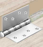 Charnière de porte en acier inoxydable pour porte en bois, charnière papillon, charnière de meuble en acier inoxydable, fourniture directe d'usine