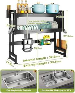 Escurridor de Platos al por Mayor, Organizador de Platos para Cajón de Cocina, Escurridor de Platos Sobre el Fregadero - Product Image 3