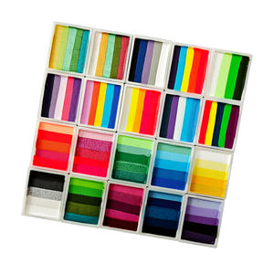 12 couleurs <span class=keywords><strong>Hydro</strong></span> Aqua Liner Face Paint Palette d'eyeliner arc-en-ciel activée à l'eau Split Pallet Body Painting Supplies - Product Image 4