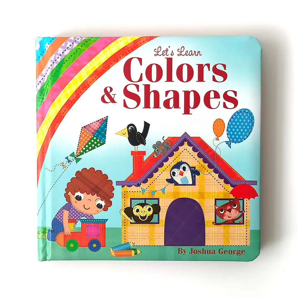 赤ちゃんの学習色は子供の本のための動物の姿のイラストレーターを形作ります再生紙子供の物語の本