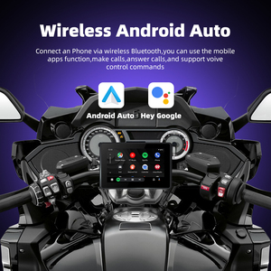 หน้าจอสัมผัส IPS ความสว่างสูง กันน้ำ IP67 ขนาด 5 นิ้ว แบบถอดได้ รองรับ Wireless CarPlay และ Android Auto สำหรับมอเตอร์ไซค์ GPS อเนกประสงค์ - Product Image 3