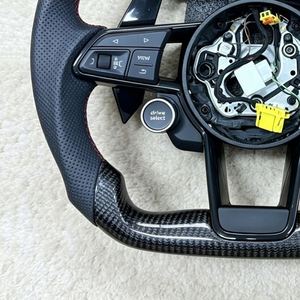 Volant en fibre de carbone LED de qualité supérieure pour <span class=keywords><strong>Audi</strong></span> A3 8V 8Y A4 A6 B8 B9 Série <span class=keywords><strong>Q</strong></span> R8 S RS - Product Image 5