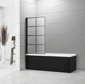 Panel de Ducha Corredizo de Vidrio Templado Económico sin Marco para <span class=keywords><strong>Bañera</strong></span> de Hotel, <span class=keywords><strong>Mampara</strong></span> de Ducha para Baño - Product Image 4