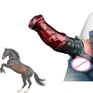 Funda de Silicona para Pene con Forma de Caballo, Anillo para Pene, Extensor de Pene, Retrasador de Eyaculación, Juguetes Sexuales para Hombres Adultos - Product Image 1