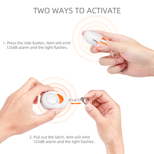 Alarma <span class=keywords><strong>personal</strong></span> más ruidosa de 130dB para mujeres-Llavero de autodefensa de emergencia con luz LED, seguridad antirrobo para niños y personas mayores - Product Image 5
