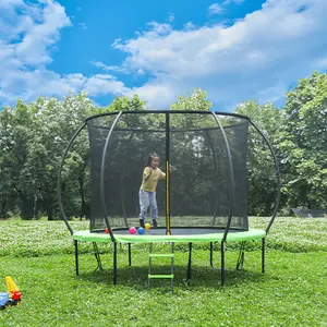 Zoshine 10ft sản xuất lớn nhất Trampoline lớn cho trẻ em và người lớn Giải trí với mạng lưới an toàn