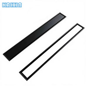 Desagüe de Ducha de 12 Pulgadas 2 en 1 con Inserto para Azulejos, Negro Mate, Acero Inoxidable 304 - Product Image 1