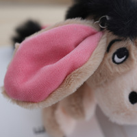 12cm peluche âne porte-clés jouets en peluche cheval en peluche porte-clés danse âne poupée jouets pendentif cadeaux âne Peluches porte-clés