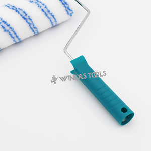 Rouleau de <span class=keywords><strong>peinture</strong></span> personnalisable en fibres synthétiques à double bande bleue de 9 pouces, rouleaux et pinceaux décoratifs <span class=keywords><strong>pour</strong></span> <span class=keywords><strong>la</strong></span> décoration murale - Product Image 4