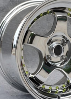 Rines Forjados Clásicos de 5 Radios en Cromo Dorado de 15-19 Pulgadas 4x100 4x108 con Borde Profundo Nuevos de 25 mm para BRZ Golf WRX