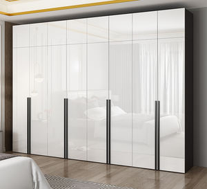 Trlife 2021 promozione porta a battente armadio Design moderno semplice per camera da letto colori bianco nero MDF porta per uso alberghiero - Product Image 2