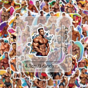 54 מחשבים חדר כושר אחי מדבקות ויניל שרירי ויניל מדבקות מוטיבציה כושר עמיד למים מדבקות (בתפזורת הנחות עבור משווקים) - Product Image 2